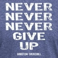thumbnail image 3 of CafePress - NEVER_GIVE_UP_Wh T Shirt - Mens Tri-blend T-Shirt, 3 of 4