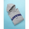 thumbnail image 3 of Hawkins 1983 Navy Blue Hoodie Men -Smartprints Designs, Male Large, 3 of 4