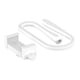 thumbnail image 1 of Soporte para teléfono, soporte de montaje flexible y resistente, para cámara, para teléfono, de escritorio con clip para teléfono. Blanco, 1 of 8
