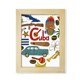 thumbnail image 1 of Cuba amor corazon Landscap bandera nacional Escritorio de madera Arte Pintura 6x8 pulgadas marco de foto foto, 1 of 4