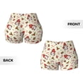 thumbnail image 5 of Picia cute Santa with Gifts Printed Workout Shorts for Women Seamless Scrunch Butt Lifting High Waisted Yoga Gym Booty Running Moisture-wicking Short Pants-Medium, 5 of 9