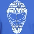 thumbnail image 3 of CafePress - Hockey Goalie Mask Text Dark T Shirt - Men's Classic Graphic Cotton T-Shirt, 3 of 4