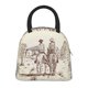 thumbnail image 1 of Fotbe Two Cowboys Riding Horses In The Desert Bolsa de Almuerzo con Estampado, Lonchera Aislada, Contenedor de Comida Reutilizable Tipo Cooler a Prueba de Fugas, 1 of 6
