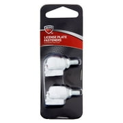 Auto Drive License Plate Fasteners, Chrome Skulls