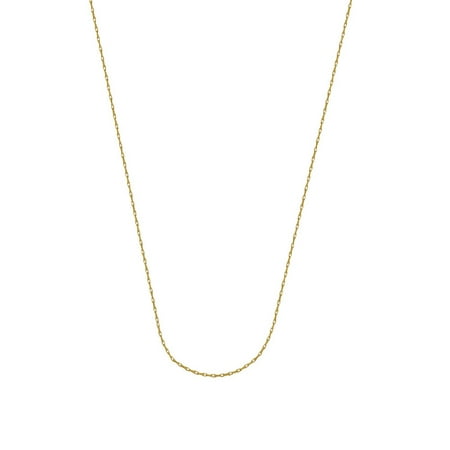 JewelryWeb - 10k Yellow Gold 0.7mm Light Weight Rope Chain Necklace 5 ...