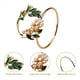 thumbnail image 3 of Anillo de Servilleta Anillos de Servilleta de Flor de Perla Dorada Juego de 30 Servilleteros de Metal para la Decoración de la Mesa de la Cena del Banquete de Boda, 3 of 5
