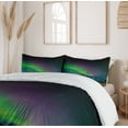 thumbnail image 6 of Ambesonne Nature Duvet Cover Sets, Sky Rocky Hill Wild, 2-King, Blue Violet Lime Green, 6 of 7