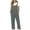 Dark Gray, variant on Women's Sleeveless Cotton Linen Overalls Rompers Baggy Wide Leg Jumpsuits Boho Jumpers Summer Outfits Pockets Bib Overalls