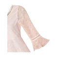 thumbnail image 5 of Flower Girl Dress Lace Blush Pink Bell Sleeve Party 6, 5 of 7