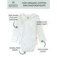 thumbnail image 4 of Honest Baby Clothing Baby Boy or Girl Gender Neutral Organic Cotton Long Sleeve Bodysuit and Side Snap Long Sleeve Bodysuit, 2 Piece (Preemie-9 Months), 4 of 8