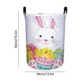 thumbnail image 3 of EGNMCR Storage Containers Easter Laundry Hamper Basket With Handles Foldable Storage Bin For Home Decor Holiday Clothes Toys Organization Easter Basket Stuffers Gift Idea Linen storage basket, 3 of 6