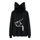 thumbnail image 1 of Orejas De Gato Lindo Ajuste Flojo Señoras Sudadera Caliente, 1 of 8