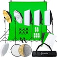 thumbnail image 1 of Kit Estudio Fotografico Set Softbox Audiotek Cicloramas Sombrilla, 1 of 7