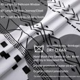 thumbnail image 3 of Sliding Closet Curtains for Bedrooms Door,Accordion Look Privacy Temporary Boho Window Drape Geometric Print Patterned Design Blackout Curtain for Doorway Girl Dorm Nursery Farmhouse Decor,Black White, 3 of 19