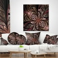 thumbnail image 4 of Designart Glowing Large Fractal Flower Design - Floral Throw Pillow - 12x20, 4 of 5