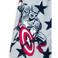 thumbnail image 4 of Marvel Avengers Captain America Rash Guard & Swim Trunks Set, 2-Piece, Size 4T, 4 of 5