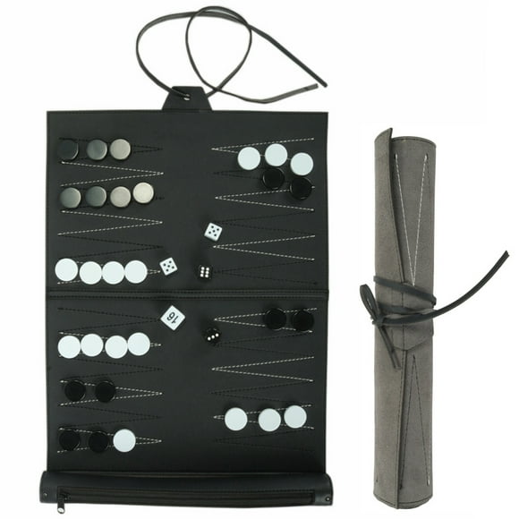 Portable Backgammon With Pu Leather Chess Board Foldable Backgammon Board Portable Backgammon With PU Leather Chess Board Foldable Backgammon Board Travel Gifts