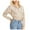 Beige, variant on Corduroy Jackets Womens Full Zip Up Cropped Hoodie Jacket Outwear Long Sleeve Drawstring Hooded Sweatshirt Coat (XL, Wine)