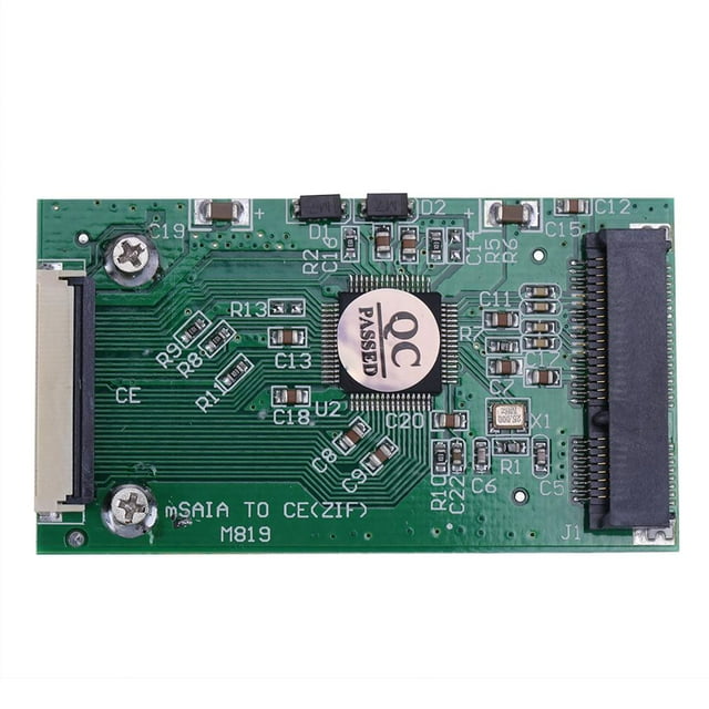 Tarjeta convertidora Hugtrwg de interfaz SATA mSATA PCI-E IPOD SSD a 40 pines 1,8 pulgadas ZIF CE