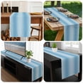 thumbnail image 6 of Blue Ombre Table Runner 72 Inches Long, Modern Abstract Art Farmhouse Gradient Kitchen Coffee Dining Table Decoration for Home Party Birthday Wedding Home Decor 18x72 Inches, 6 of 8