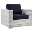 thumbnail image 4 of Modway Convene 4-Piece Outdoor Patio Set in Light Gray Navy, 4 of 10