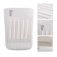 thumbnail image 4 of Miangastore 1pc Simple Waste Paper Basket Bin Household Garbage Recycling Container, 4 of 9