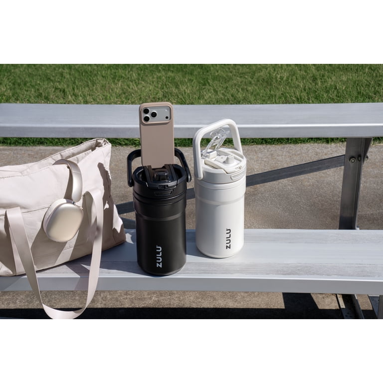 ZULU Scrimmage 64oz Water Bottle with Phone Holder, Black photo 3