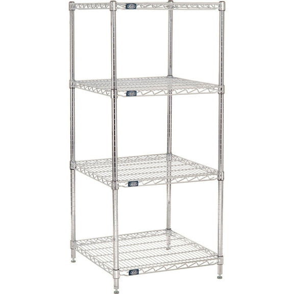 Nexel 24246C Nexel Chrome Wire Shelving, 24"W X 24"D x 63"H