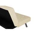 thumbnail image 3 of DHP Evie Convertible Tufted Futon, Vanilla Faux Leather, 3 of 9