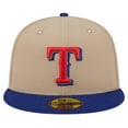 thumbnail image 2 of Men's New Era Khaki Texas Rangers 59FIFTY Fitted Hat, 2 of 6