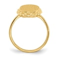 thumbnail image 2 of Solid 14k Yellow Gold Engravable Signet Ring (2mm) - Size 4.5, 2 of 5