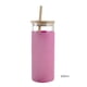 thumbnail image 4 of Silicona Alta Paja De Vidrio De Borosilicato Botella De Vidrio De Una Sola Capa 600Ml Taza De Té Con Tapa De Bambú Manga De Aislamiento De Paja Para Oficina Hogar 1Pcs Manga Vogacara HA026595-05, 4 of 6