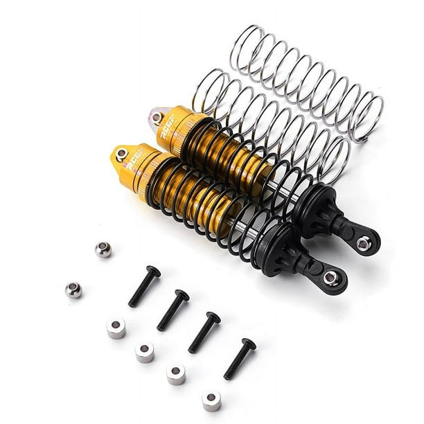 Bewildely Amortiguador trasero roscado RCGOFOLLOW para todoterreno 1/10 SLASH 4x4 Kits de construcción modelo Dorado