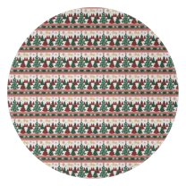 Multicolor Christmas Tree Pattern Round Blanket,Comfortable Soft Flannel Throw Blanket,All Season,Warm Lightweight Blankets for Sofa Bed Couch Living Room Chair 60"x60"