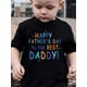 thumbnail image 1 of Boys' 100% Cotton T-shirt. Father's Edition. with Letter Prints of "Happy Father's to the Best Daddy". Comfortable and Casual, Suitable for Outdoor Activities in Summer., 1 of 6