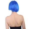 thumbnail image 4 of HPO Adult Women's Sad Blue Wig, Perfect for Halloween, Flame-retardant Synthetic Fiber, 4 of 10