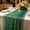Green, variant on Gold Stamping Mesh Table Runner, Lightweight Sheer Party Table Overlay, Sparkling Sequin Tablecloth for Weddings and Banquets, 27.55 x 78.74 in