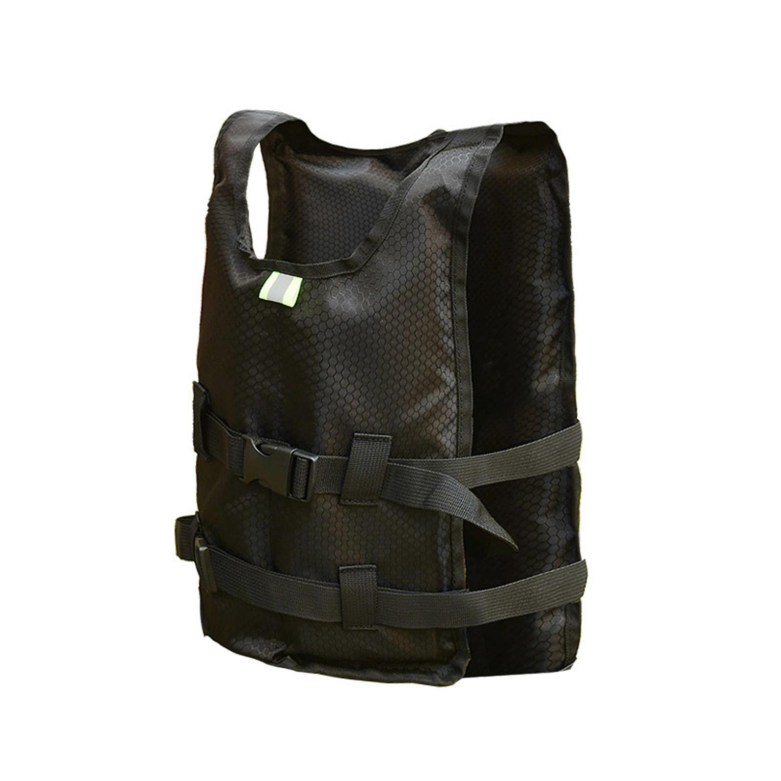 QccHieUs Life Jacket Paddle Vest for Adults Lightweight Adjustable Foldable Life Vest for Black