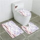 thumbnail image 1 of ABPHQTO Sombrilla de doble exposición Farmhouse con motivos de lunares nostálgicos Juego de alfombras de baño de 3 piezas Alfombra de baño Alfombra de contorno y tapa de inodoro, 1 of 2