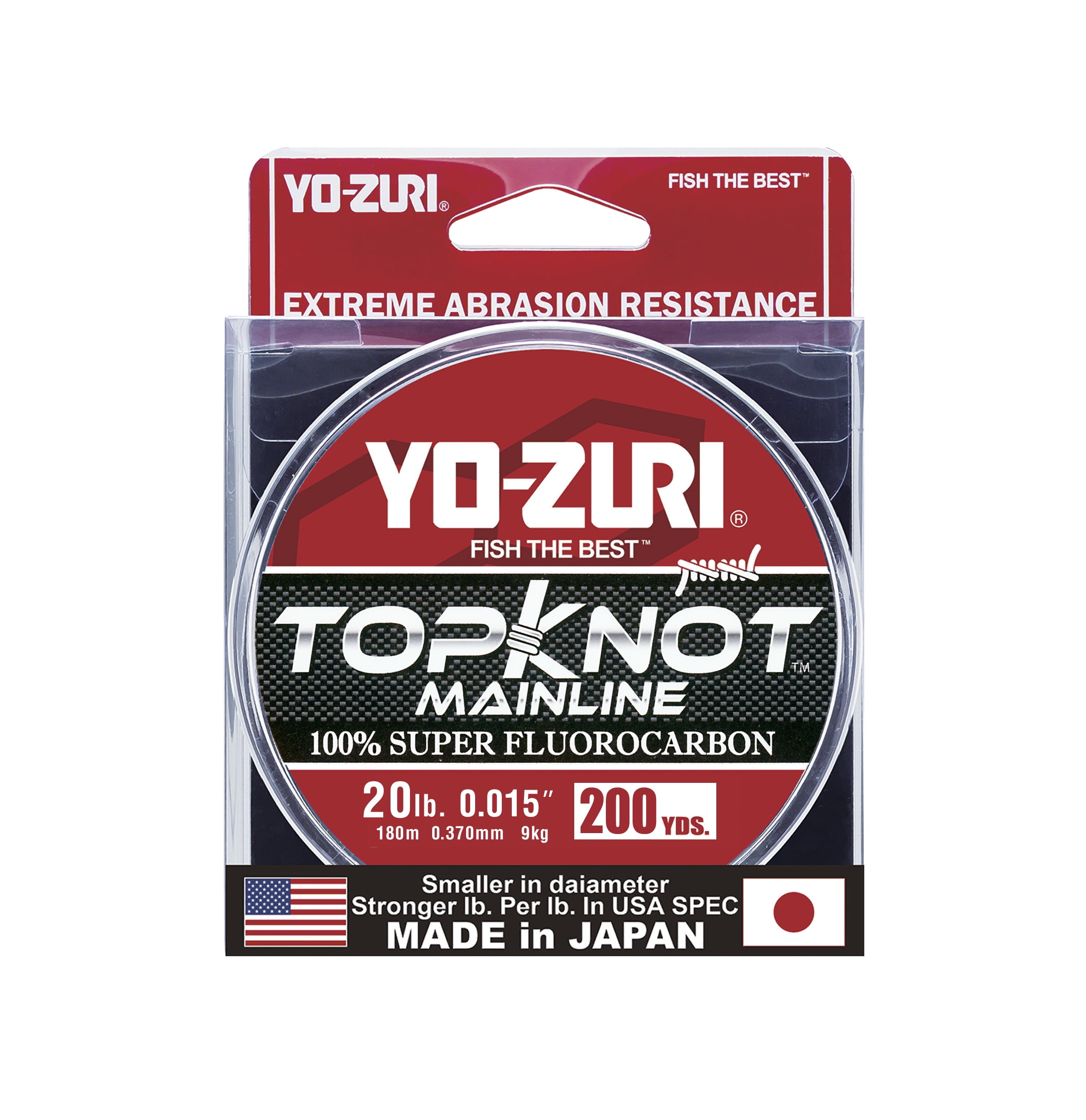 YO-ZURI HD Fluorocarbon Fishing Leader Line 30yds All Breaking Strains Available 