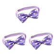 thumbnail image 3 of Greeniant pajarita cuello moda mascotas correas accesorios decoraciones Push-pull cinta para cachorros gatos púrpura punto blanco Type1 NO1 Greeniant CBP256633, 3 of 6