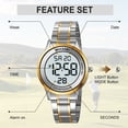 thumbnail image 3 of SKMEI Mens Digital Watch Watches Waterproof Outdoor Chronograph Wrist Watches for Men with LED Back Ligh/Date, 3 of 9