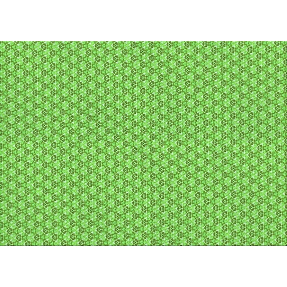 Ahgly Company Indoor Rectangle Patterned Emerald Green Area Rugs, 6' x 9'