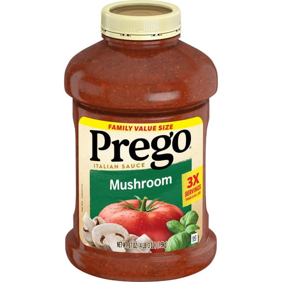 Prego Mushroom Pasta Sauce, 67 oz Jar