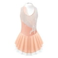 thumbnail image 2 of YiZYiF Big Girls Figure Skating Dress Shiny Sequins Floral Gymnastics Dance Leotard, 2 of 7