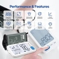 thumbnail image 3 of HubiCare Automatic Blood Pressure Monitor, Potable Digital BP Measuring Machine for Home Use, Adjustable Large Cuff, 3 User Mode, Bluetooh Connection & Save Data in APP for iOS & Android, 3 of 7