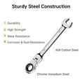 thumbnail image 2 of Yescom 12Pcs Combination Wrench Set 8-19mm Flex-Head Metric Ratcheting Spanner Car Repair Hand Tools Yescom Modern, 2 of 7