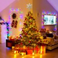 thumbnail image 5 of Christmas Tree Topper Snow Silver Christmas Tree Topper Indoor Festive Christmas Treetop Decor, 5 of 8