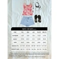 thumbnail image 2 of EMMIOL Women's High-Mid Waisted Stretch Denim Jean Shorts Frayed Raw Hem Solid Casual Boyfriend Y2K Curvy Jorts, 2 of 7