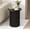 Black, variant on PieDle Wooden Round Side Table with Pedestal Base, Fluted Column Accent Table for Living Room or Bedside, Handcrafted Finish, Classic Design, Set of 2